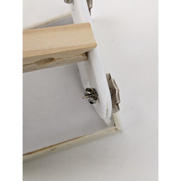 Sterling Silver 925 Harley Davidson Stud Post Earrings Cubic Zirconia - Picture 4 of 16